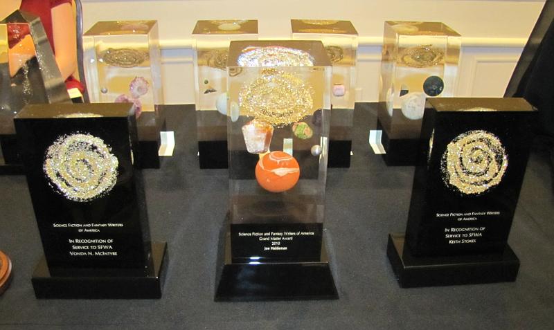 Nebula Award trophies